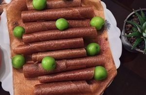 لواشک گوجه سبز کم نمک